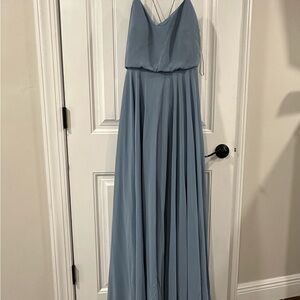 Jenny Yoo Sky Blue Maxi Dress